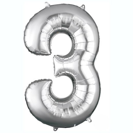 numero tres plata