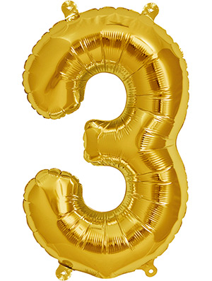 numero tres oro