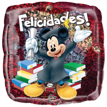 Globo Graduacion Cuadrado Rojo