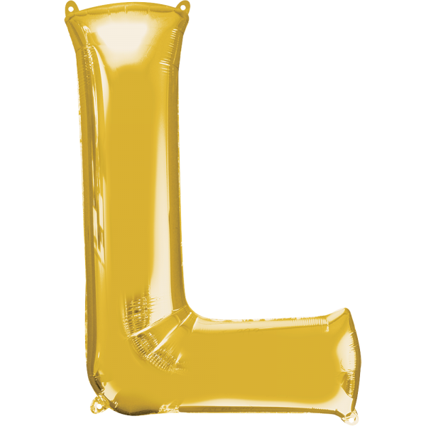 Letra L Dorado