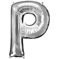 LETRA P PLATA