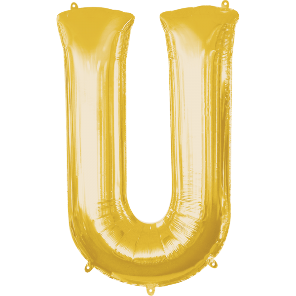 Letra U Oro