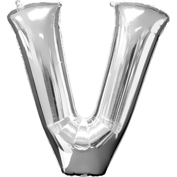 Letra V Plata