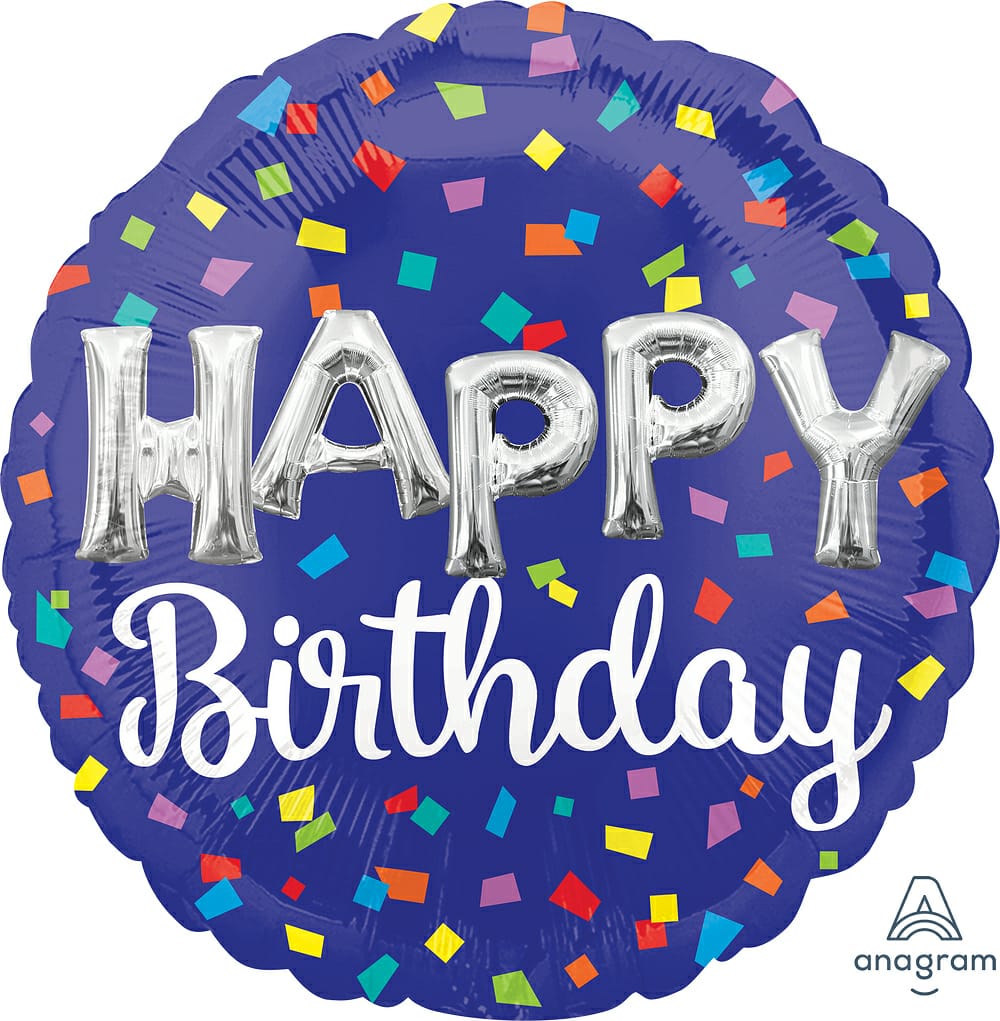 HAPPY BIRTHDAY CONFETTI DE COLORES