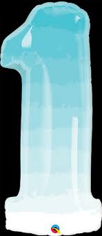 Numero 1 Azul Ombre