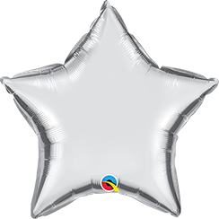 GLOBO FOIL ESTRELLA PLATA