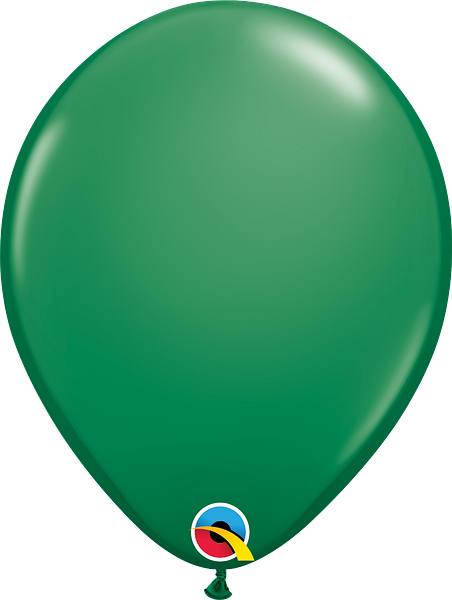 globo latex redondo verde  (5 pzas)