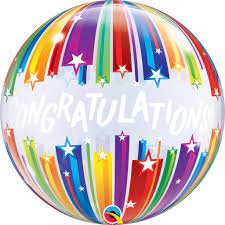 CONGRATULATIONS ESTRELLAS DE COLORES