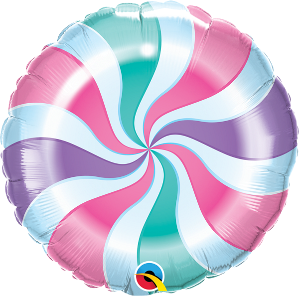 caramelo espiral rosa