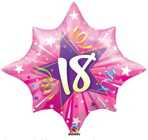 18 Estrella Brillante Rosa