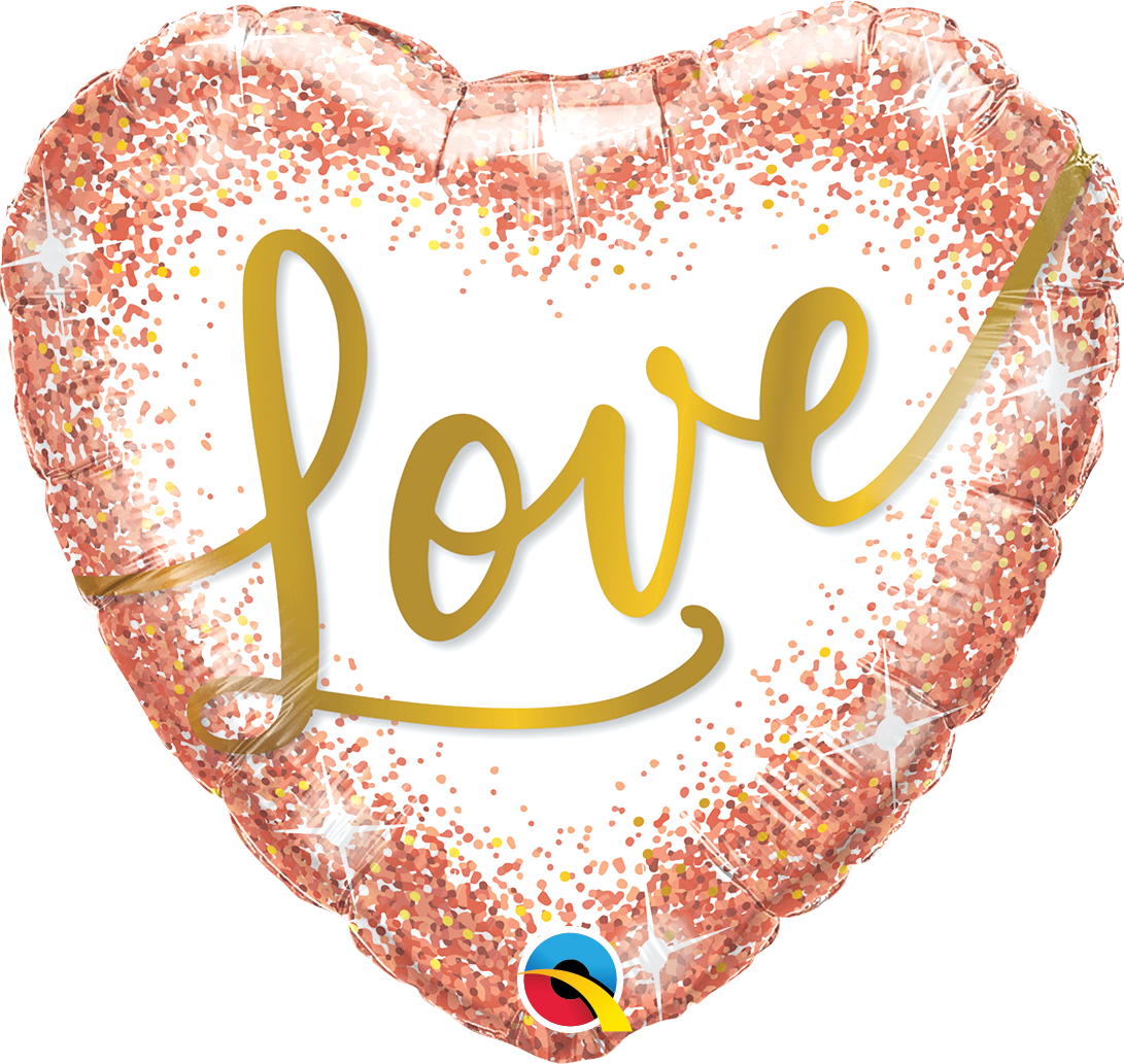Love - Puntos Brillantes de Rosa Oro