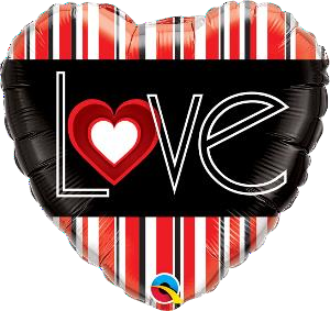 Love, Rayas Rojas, Blancas Y Negras