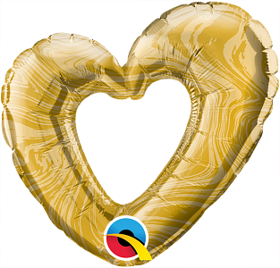 Mini Corazón Abierto de Mármol - Oro