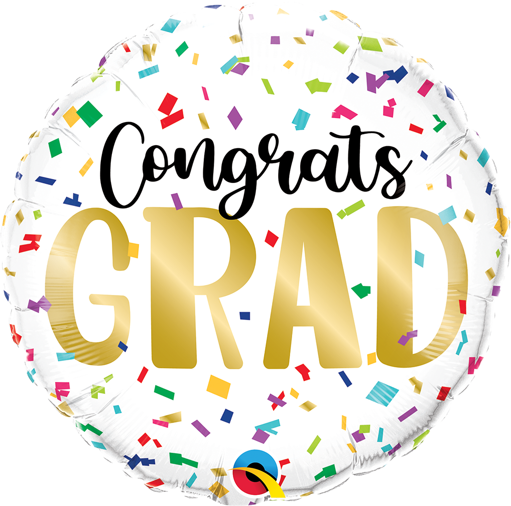 CONGRATS GRAD! CONFETI DE COLORES