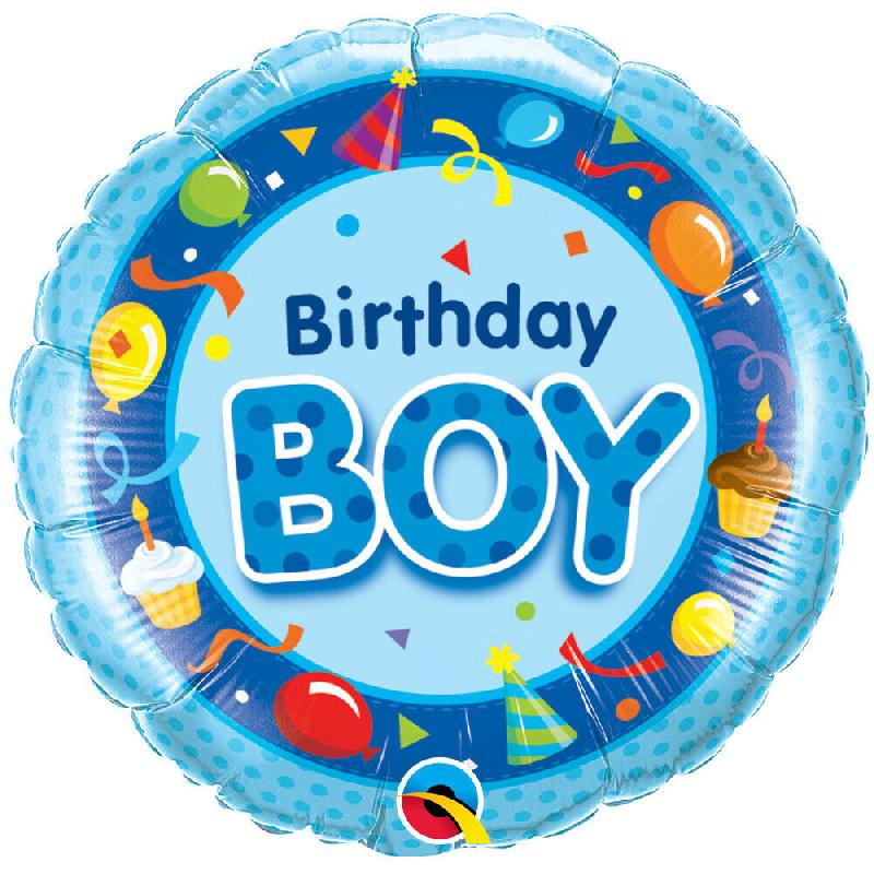 Brithday Boy Azul Globo 