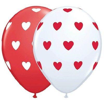 GLOBO LATEX CORAZONES GRANDES (50 PZAS)