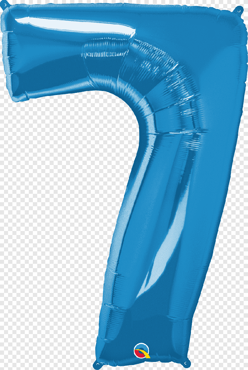 Numero 7 Azul Zafiro
