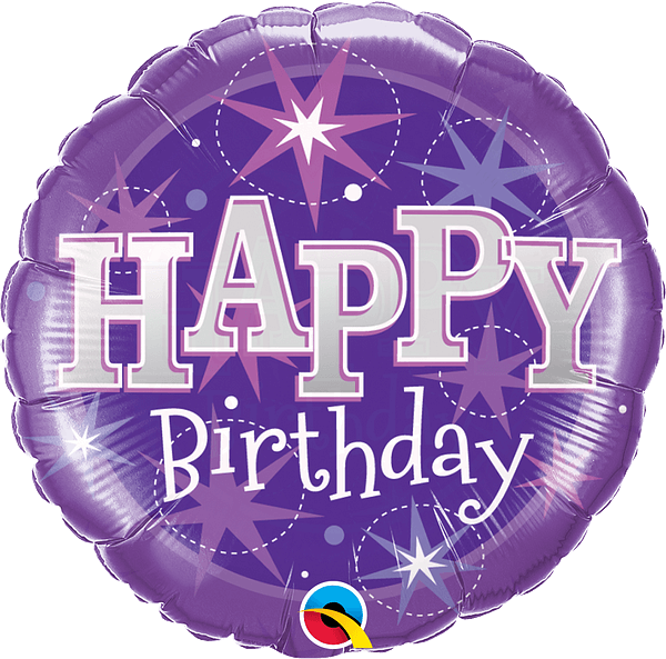 Birthday Purple Sparkle