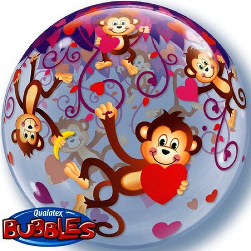 Burbuja Monos y Corazones