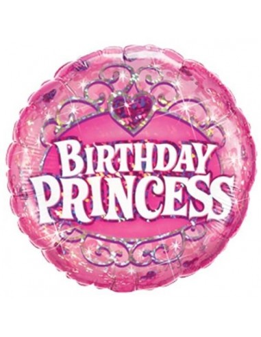 Birthday princesa holografico