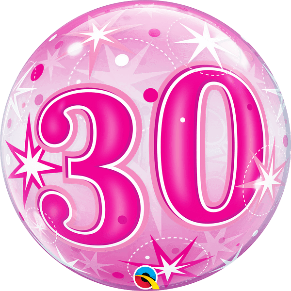 30 Estrellas Destellantes - Rosa