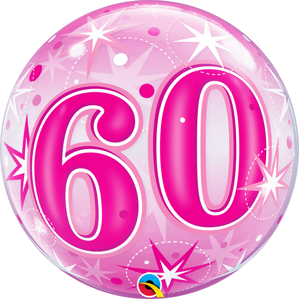 60 Estrellas Destellantes - Rosa