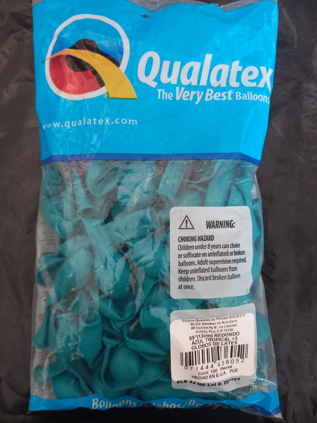 REDONDO LATEX AZUL TROPICAL