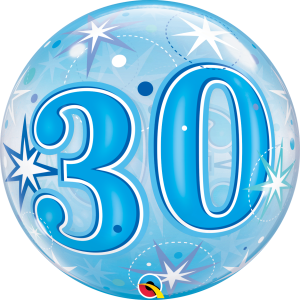 30 Estrellas Destellantes – Azul