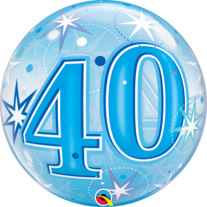 40 Estrellas Destellantes – Azul
