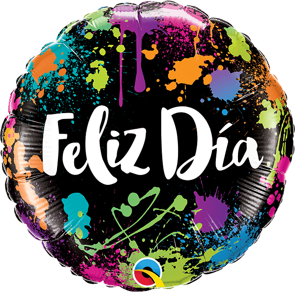 Feliz Día Salpicaduras De Color