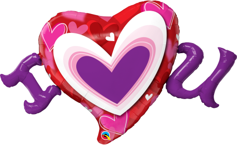 I (heart) U Corazones Radiantes