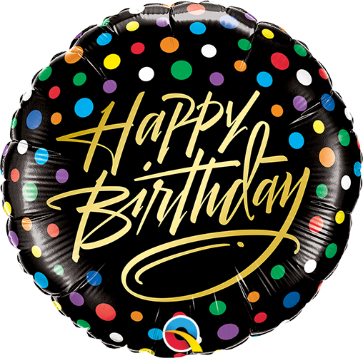 HAPPY BIRTHDAY PUNTOS DE COLORES