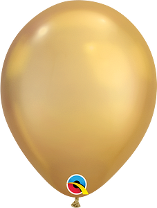 globo latex chrome oro (25 pzas)