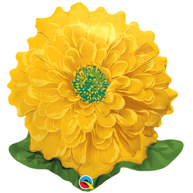 Flor Zinnia Dorado Fashion
