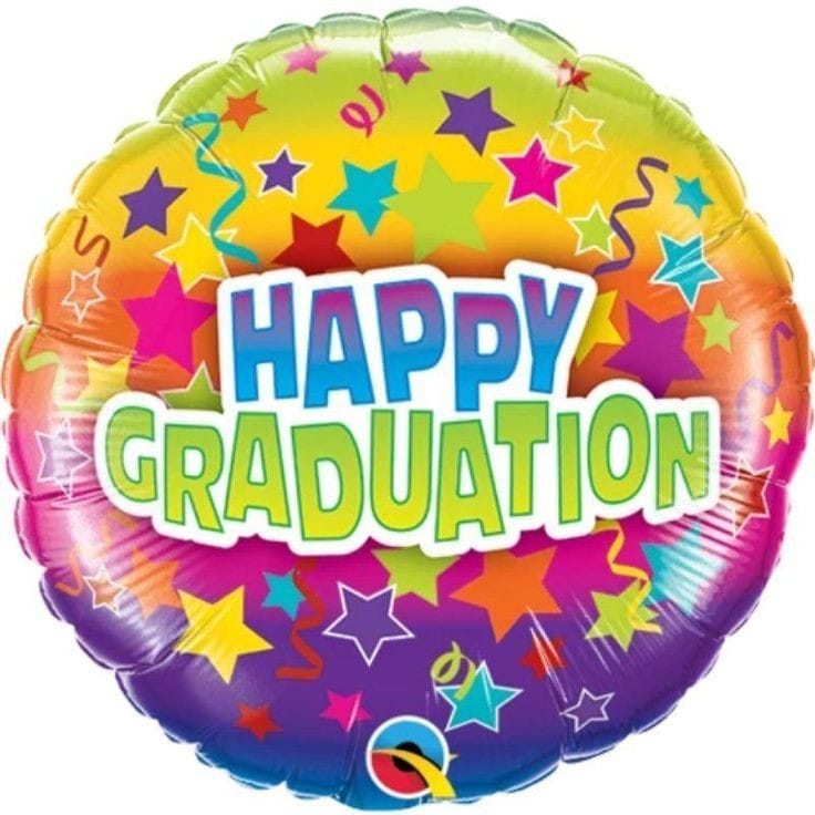 HAPPY GRADUATION ESTRELLAS DE COLORES