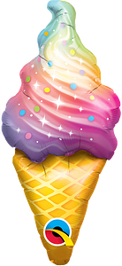 Globo de Helado Remolino de Arcoíris