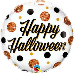 HAPPY HALLOWEN PUNTOS NARANJAS