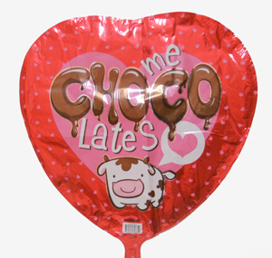 Globo amor " Me chocolates" 