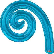 Espiral  Azul Turquesa