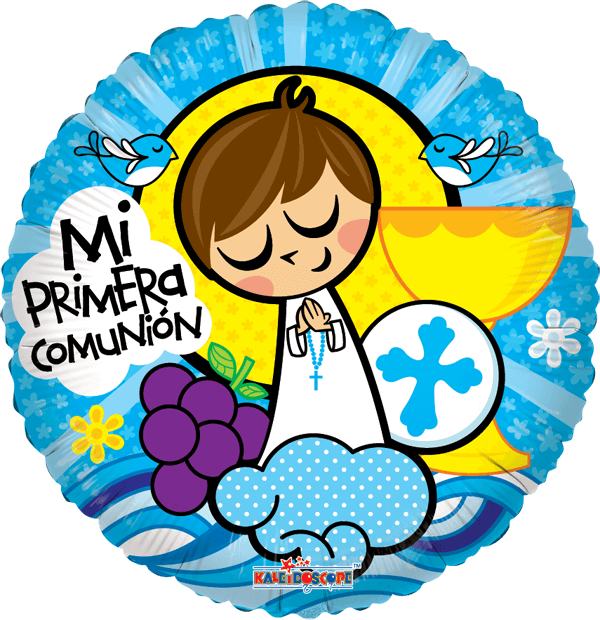 Globo Mi Primera Comunión Azul