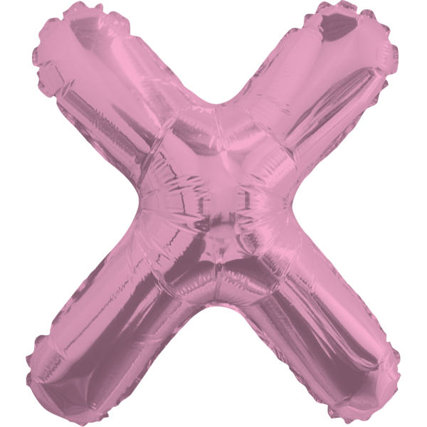 Letra X  color Rosa