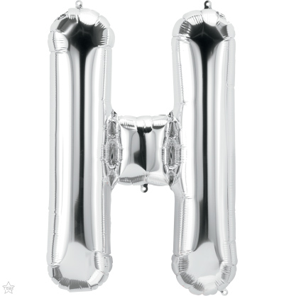 Letra H Plata