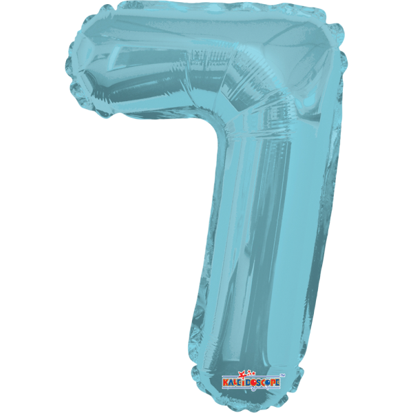 Numero 7 Azul Celeste
