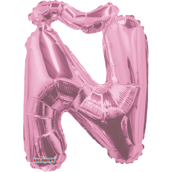 letra Ñ rosa pastel