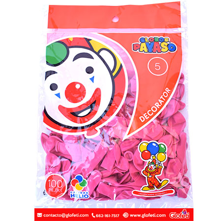 GLOBO ROSA FUCSIA (100 PZAS)