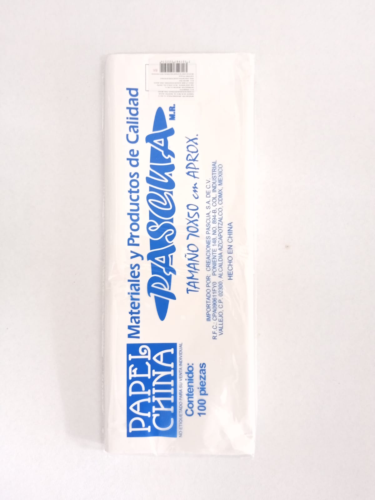 PAPEL CHINA BLANCO