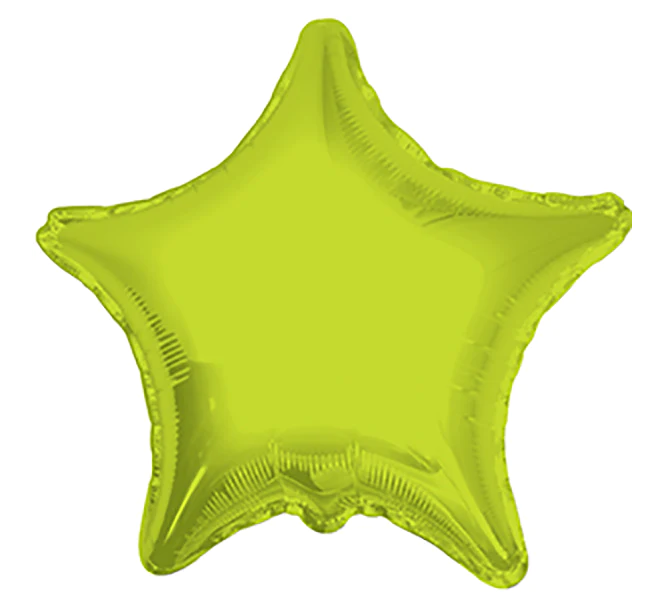 GLOBO ESTRELLA  VERDE LIMA 9"