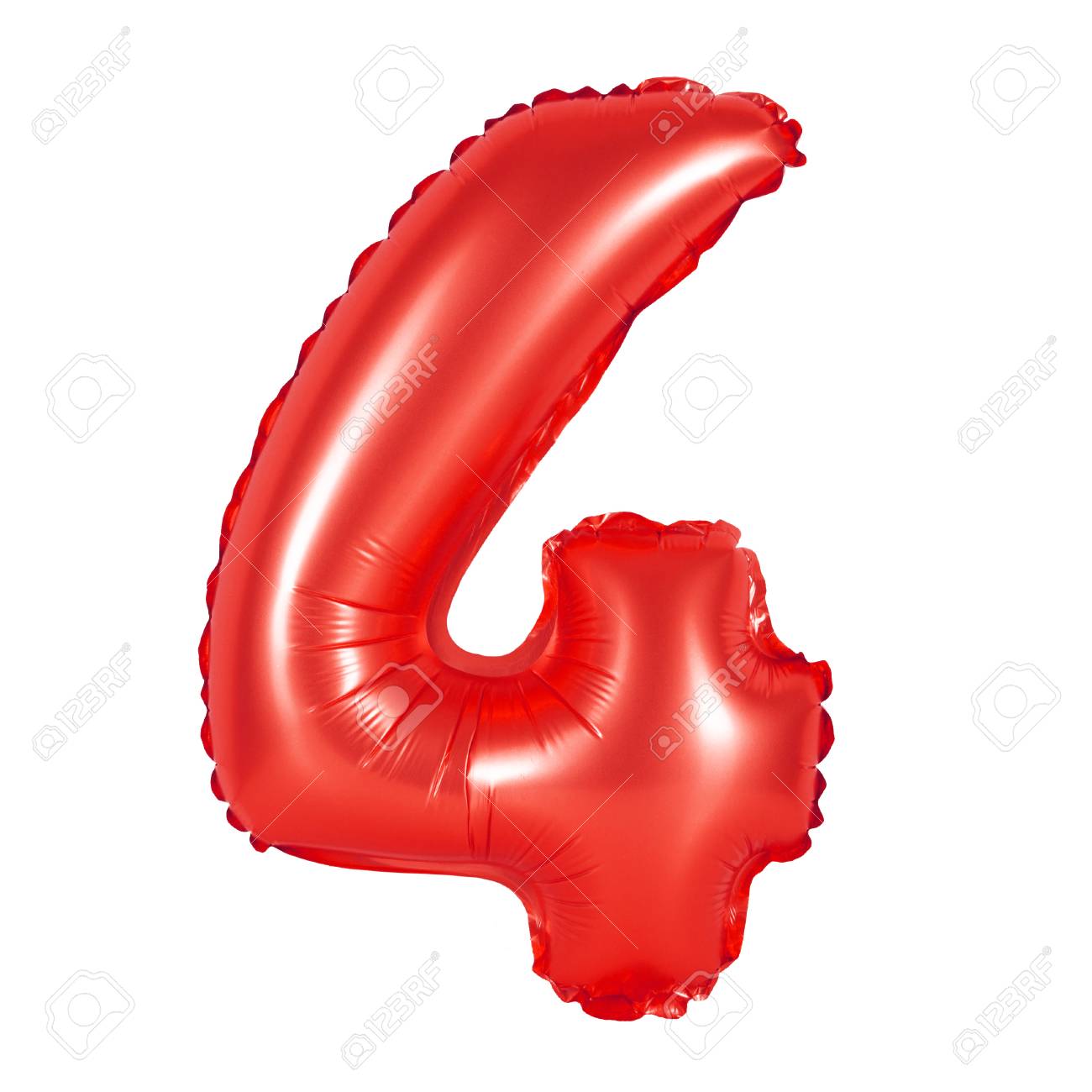 NUMERO 4 ROJO