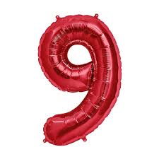 NUMERO 9 ROJO