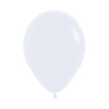 Globo Latex  12" color Blanco Estandard (50 pzas)